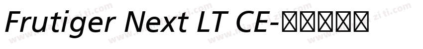 Frutiger Next LT CE字体转换